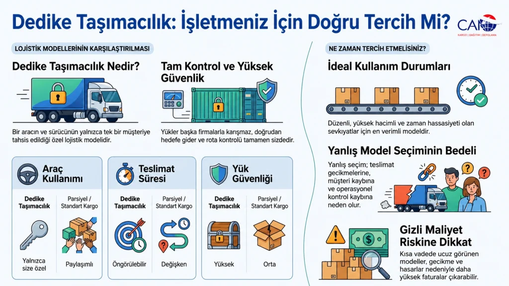 Dedike tasimacilik avantajlari